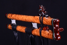 Honduran Rosewood Root Burl Native American Flute, Minor, Mid G-4, #H71Aa